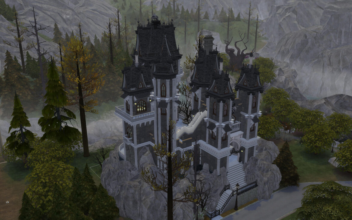 THE VAMPIRE CASTLE BY ALEXIASI BY MOD THE SIMS