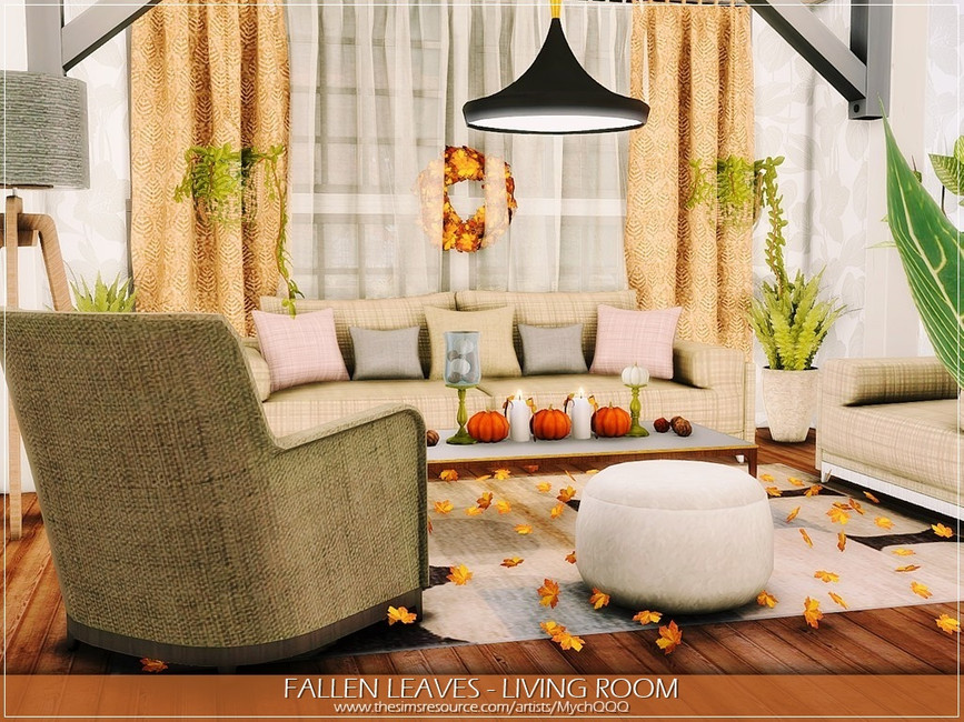 FALLEN LEAVES LIVING ROOM BY MYCHQQQ