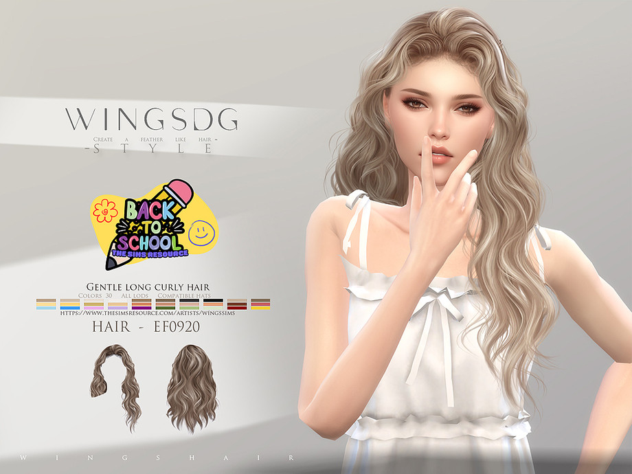 WINGS-EF0920-GENTLE LONG CURLY HAIR BY WINGSSIMS